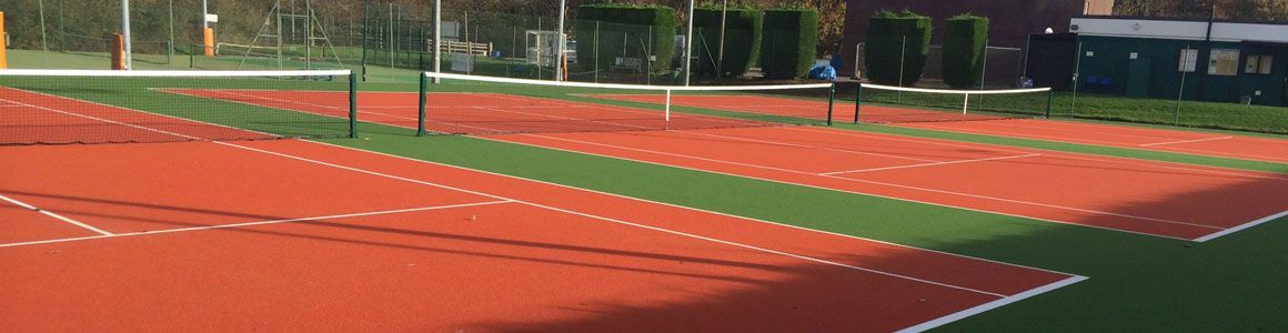 Outdoor tennis court in Chester
