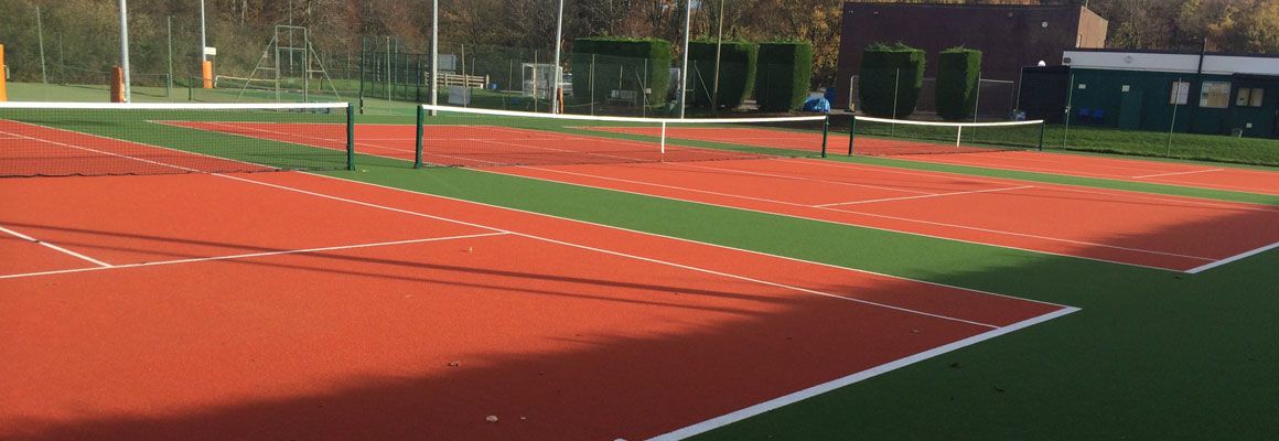 Outdoor tennis court