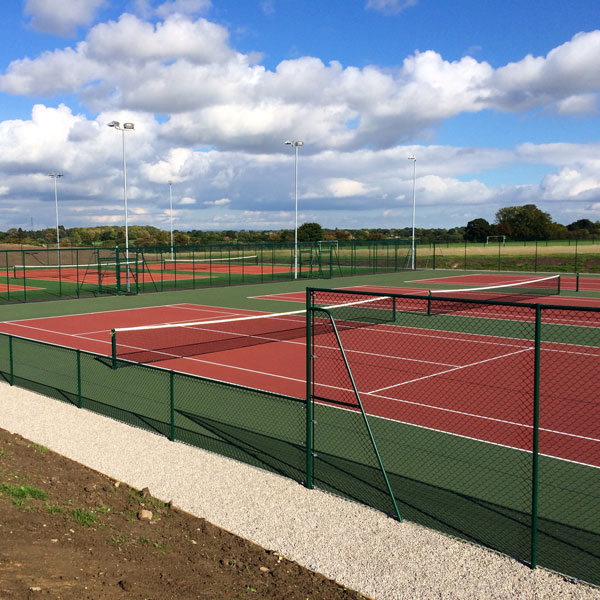 Sunny day at Cheshire tennis courts